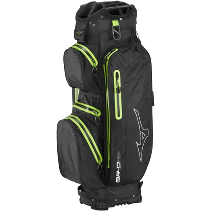 MIZUNO 2026 BR-DRI WATERPROOF GOLF CART BAG - BLACK / GREEN
