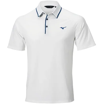 MIZUNO 2026 CLASSIC PIQUE GOLF POLO SHIRT - OPTIC WHITE