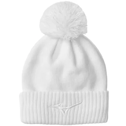 MIZUNO 2026 CRESTED BOBBLE HAT - WHITE