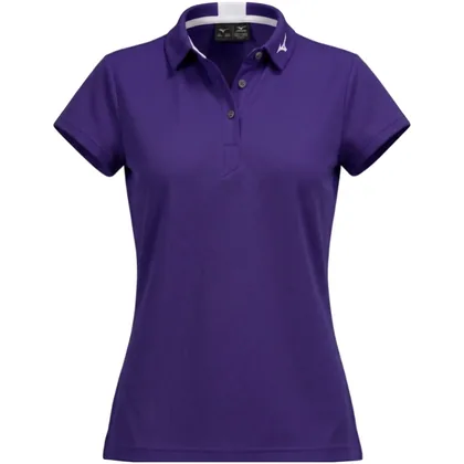 MIZUNO 2026 CRESTED LADIES GOLF POLO SHIRT - PURPLE