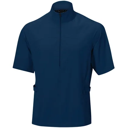 MIZUNO 2026 MOTION HALF ZIP SHORT SLEEVE WIND TOP - ESTATE BLUE