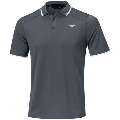 MIZUNO 2026 RIB KNITTED GOLF POLO SHIRT - LAVA SMOKE