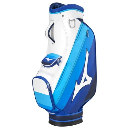 MIZUNO 2026 TOUR CART BAG - WHITE / BLUE