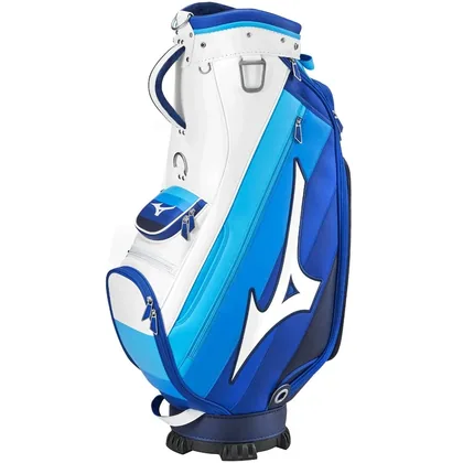 MIZUNO 2026 TOUR STAFF MID GOLF BAG - WHITE / BLUE