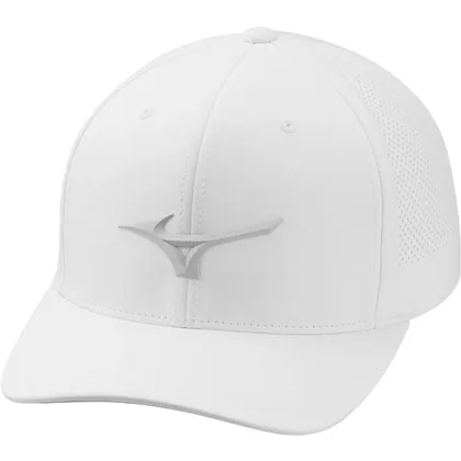 MIZUNO 2026 TOUR VENT ADJUSTABLE GOLF CAP - WHITE