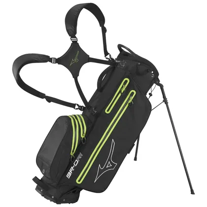 Mizuno BR-DRI Waterproof Golf Stand Bag Black/Green BRDRIWPS24