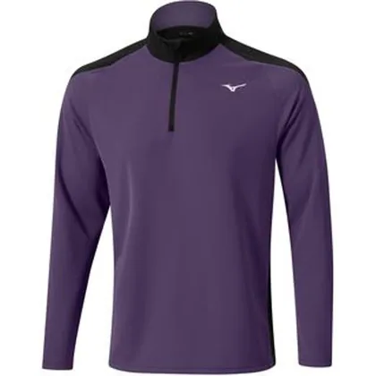 Mizuno Breath Thermo Winter Brz 1/4 Zip Golf Midlayer - Purple