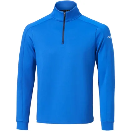 MIZUNO ELEVATED WARM 1/4 ZIP GOLF MIDLAYER - SURF THE WEB BLUE