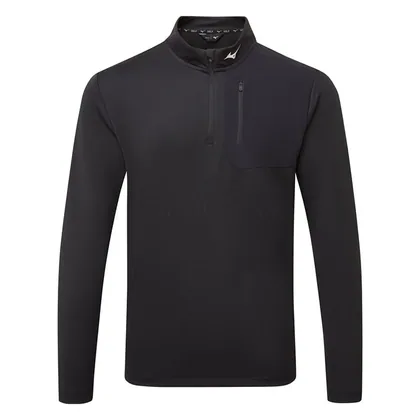 Mizuno Essential 1/4 Zip Golf Sweater Black 52GCB021