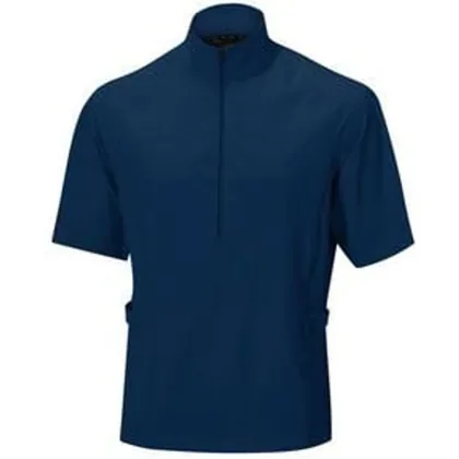 Mizuno Motion Half Zip Water Repellent Light Wind Top - Estate Blue