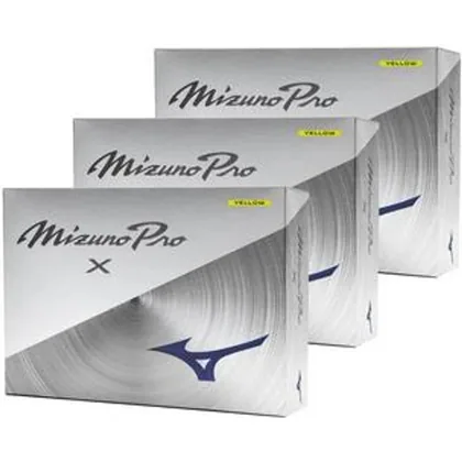 Mizuno Pro X Golf Balls Yellow - 3 For 2 Offer