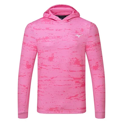 Mizuno Saddier Sunrise Golf Hoodie Bright Pink 52PPB006-13