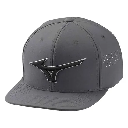 Mizuno Tour Flat Snapback Golf Cap Grey 52FF2002P-05
