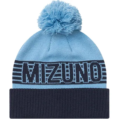 MIZUNO TOUR POM THERMAL GOLF BEANIE - AIR BLUE