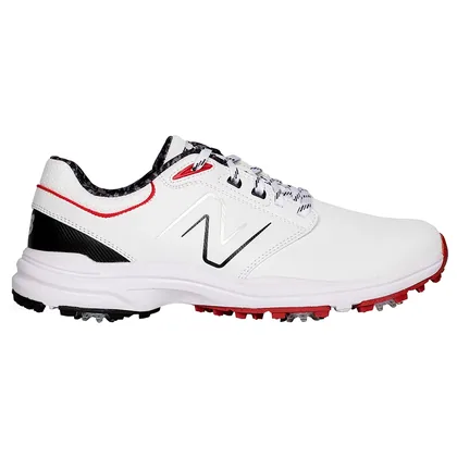 NEW BALANCE BRIGHTON GOLF SHOES - WHITE / RED