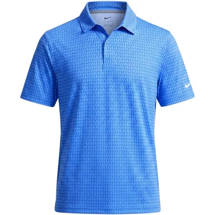 NIKE 2026 VELOCITY PRINT GOLF POLO SHIRT - UNIVERSITY BLUE