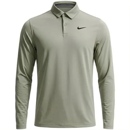 NIKE 2026 VELOCITY SOLID LONG SLEEVE GOLF POLO SHIRT - JADE HORIZON