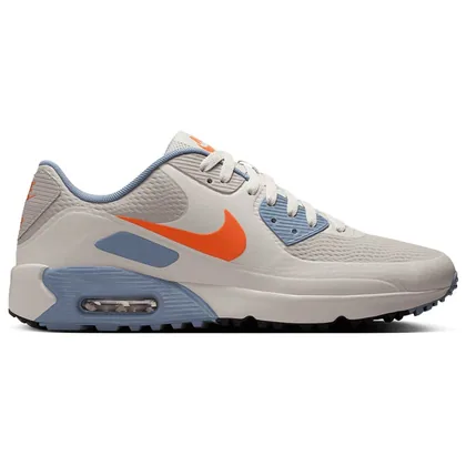 Nike Air Max 90G Golf Shoes Moon Particle/Safety Orange/Light Bone HV9305-200