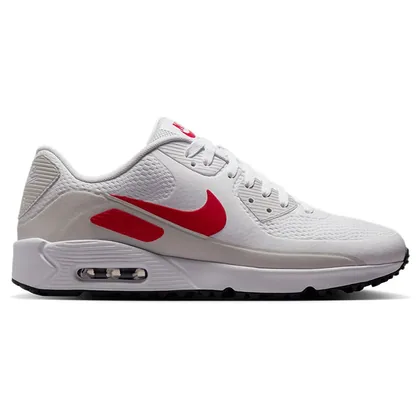Nike Air Max 90G Golf Shoes White/Fire Red/Light Orewood Brown/Old Royal HV9305-107