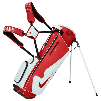 Nike Air Max Lite Golf Stand Bag University Red/Pure Platinum IO1600-655
