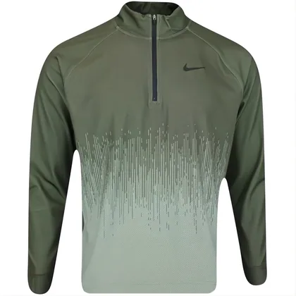 NIKE DRI-FIT ADVANCE TOUR HALF ZIP JUMPER - CARGO KHAKI