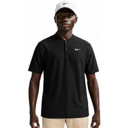 Nike Dri-Fit Velocity Blade Collar Golf Polo Shirt - Black