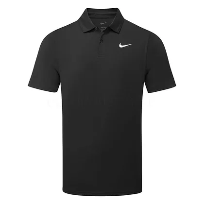 Nike Dri-FIT Velocity Solid Golf Polo Shirt Black/White IB0273-010