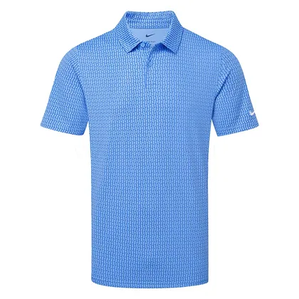 Nike Dri-FIT Velocity Vertical Print Golf Polo Shirt University Blue/University Blue/White IO0697-412