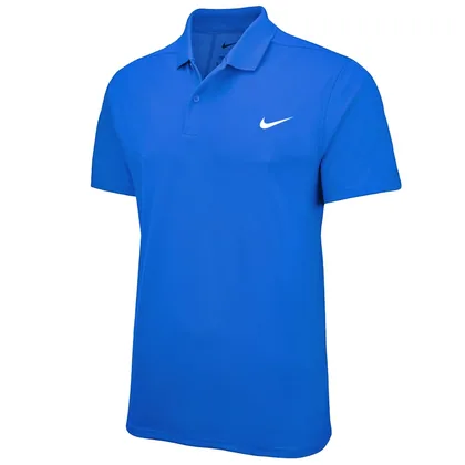 NIKE DRI-FIT VICTORY SOLID GOLF POLO SHIRT - HYPER ROYAL