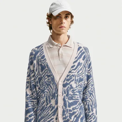 Nike Fairway Fresh Men's Loose Golf Cardigan - Brown
