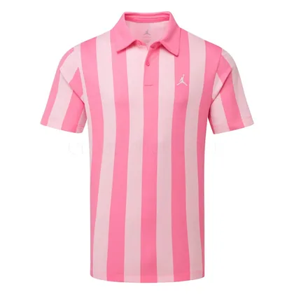 Nike Jordan Dri-FIT All-Over Print Golf Polo Shirt Pink Glow/Black IF2930-649