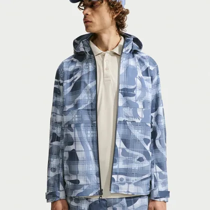 Nike Par Men's Storm-FIT ADV Camo Loose Golf Jacket - Blue