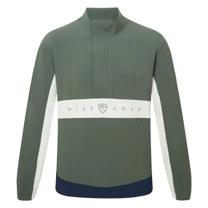 Nike Repel Soft Shell 1/2 Zip Golf Wind Jacket Camo Green/College Navy/Black IO0711-303