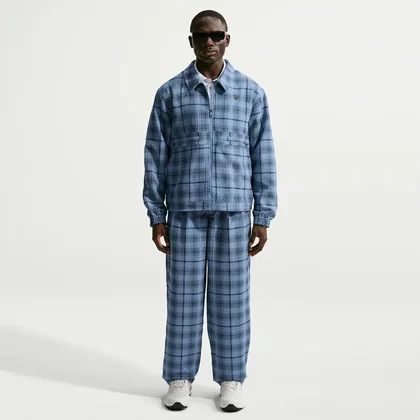 Nike Tartan Men's Loose Golf Trousers - Blue