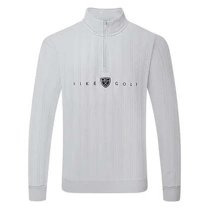 Nike Therma-FIT Fairway Fresh Oversized 1/2 Zip Golf Sweater Wolf Grey/Black II0770-012