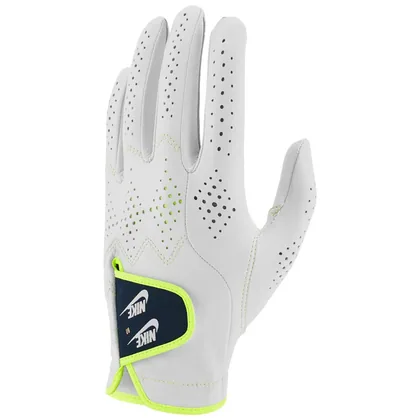 Nike Tour Classic IV NRG Golf Glove White/Volt Ice/Midnight Navy (Right Handed Golfer)