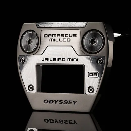 Damascus Milled Jailbird Mini Double Bend Putter