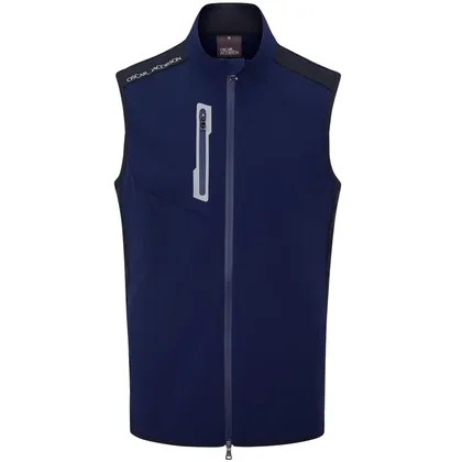 OSCAR JACOBSON 2026 BEATTY GOLF GILET - NAVY