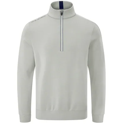 OSCAR JACOBSON 2026 DREW 1/2 ZIP PULLOVER - ALUMINIUM