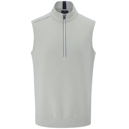 OSCAR JACOBSON 2026 DREW SLEEVELESS VEST - ALUMINIUM