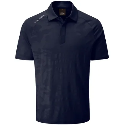 OSCAR JACOBSON 2026 HERALD GOLF POLO SHIRT - NAVY