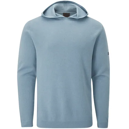 OSCAR JACOBSON 2026 KENNEDY KNITTED HOODIE - SKYWAY