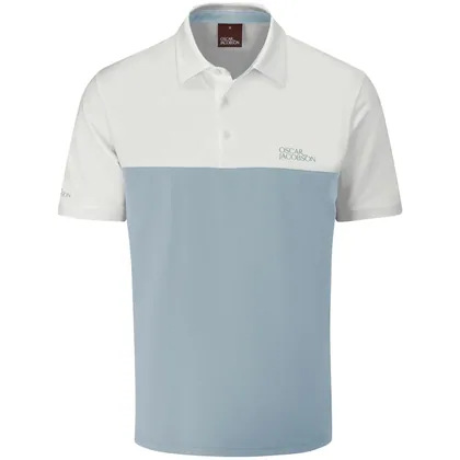 OSCAR JACOBSON 2026 MATLEY II GOLF POLO SHIRT - SKYWAY