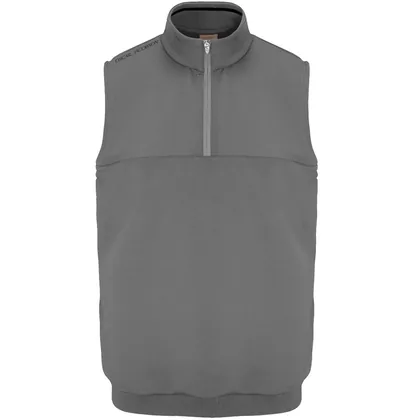 OSCAR JACOBSON 2026 WESTLAND 1/4 ZIP SLEEVELESS MIDLAYER - PEWTER