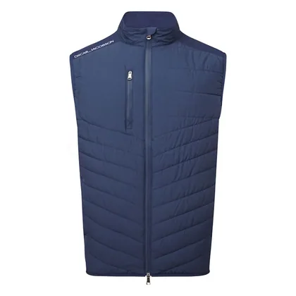 Oscar Jacobson Baynes Padded Golf Wind Vest Navy OJTOP0320