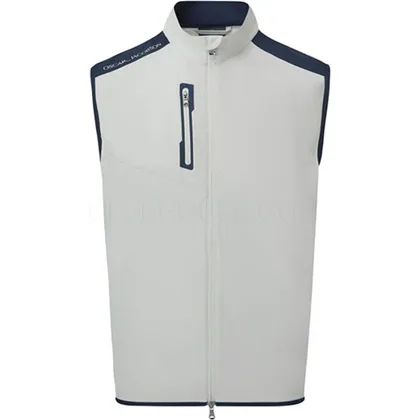 Oscar Jacobson Beatty Padded Golf Wind Vest Aluminium OJTOP0341
