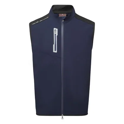 Oscar Jacobson Beatty Padded Golf Wind Vest Navy OJTOP0341