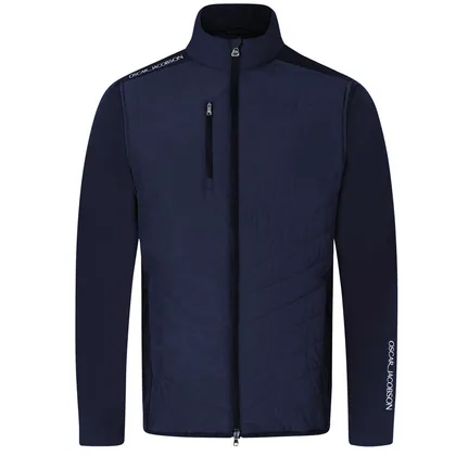 OSCAR JACOBSON BEAUMONT PADDED GOLF JACKET - NAVY