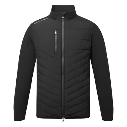 Oscar Jacobson Beaumont Padded Golf Wind Jacket Black OJTOP0308