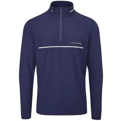Oscar Jacobson Darwin Midlayer Golf Sweater - Navy